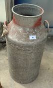 A MILK CHURN, NO LID + VAT