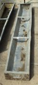 A GALVANISED IRON FEED TROUGH , 72" LONG + VAT