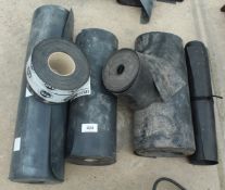 6 VARIOUS SIZED ROLLS OF DAMP PROOF NO VAT