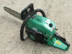 A GARDENLINE CHAINSAW IN GOOD WORKING ORDER NO VAT