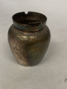 AN XRF TEST TO 98% SILVER CREAM JUG (MISSING HANDLE) GROSS WEIGHT 80.95G