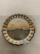 A HALLMARKED BIRMINGHAM SILVER SMALL PIN TRAY, WEIGHT 35.81g