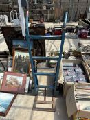 A METAL TWO WHEELED SACK TRUCK