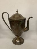AN XRF TESTED TO 65% CONTINENTAL SILVER COFFEE POT GROSS WEIGHT 702G