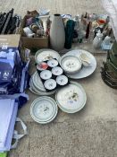 A COLLECTION OF WOODS WARE DINNER SERVICE ITEMS TO INCLUDEPLATES AND TUREENS ETC