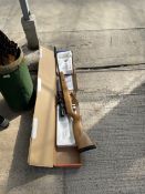 A MILBRO TRACKER HUNTER AIR RIFLE WITH BOX