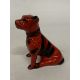 AN ANITA HARRIS STAFFY DOG, SIGNED IN GOLD TO THE BASE - Image 1 of 4