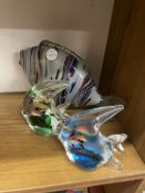 THREE MURANO STYLE GLASS FISH