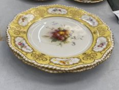 TWO WORCESTER HANDPAINTED PLAQUES (A/F)