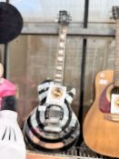 A GIBSON COPY EMG PICKUPS ELECTRIC GUITAR WITH CARRY BAG
