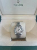 A LADIES' ROLEX DATEJUST, 26 MM, ORIGINAL DIAMOND DIAL AND BEZEL, SUNRAY DIAL, EXCELLENT
