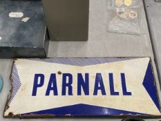 A 1914 RARE ENAMEL SIGN 'PARNALL' AVIATION FACTORY BRISTOL