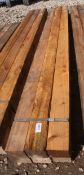 6 TIMBERS, 4 X 3 AND 6 FT 10" LONG NO VAT