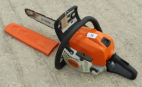 A STIHL MS 181 CHAINSAW IN WORKING ORDER NO VAT