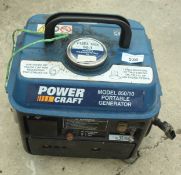 A POWERCRAFT 850/10 PORTABLE GENERATOR + VAT