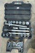 A LARGE AND SMALL SOCKET SET NO VAT