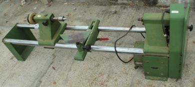 A SUMACO WOOD WORKING LATHE NO VAT
