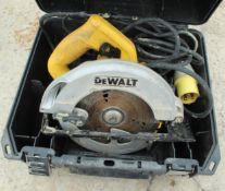A DEWALT 110 CIRCULAR SAW IN WORKING ORDER NO VAT