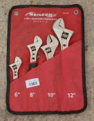 A SET OF NELSON ADJUSTABLE SPANNERS NO VAT