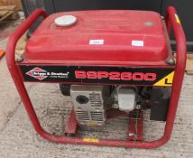 A BRIGGS AND STRATTON BSP2600 PETROL GENERATOR NO VAT