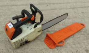 A STIHL MS 200 CHAINSAW IN WORKING ORDER NO VAT