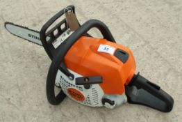 A STIHL MS 181 CHAINSAW IN WORKING ORDER NO VAT