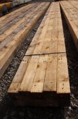 10 TIMBERS, 3 X 3 AND 16 FT 6" LONG NO VAT