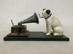A CAST HMV NIPPER MONEY BOX