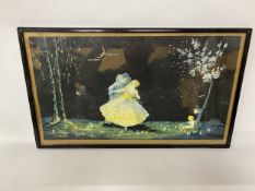 A 1920'S ART DECO MARYGOLD PRINT 'A LOVE MELODY'
