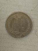 AN 1887 VICTORIAN SILVER SHILLING