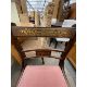 A REGENCY STYLE PEDESTAL DINING TABLE AND FOUR BRASS INLAID DINING CHAIRS - Image 5 of 6