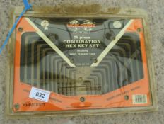 25 PIECE HEX KEYS + VAT