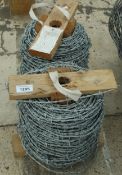 2 ROLLS OF BARBED WIRE + VAT