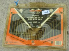 25 PIECE HEX KEYS + VAT
