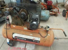 AN AIRMATE 13/150 AIR COMPRESSOR + VAT