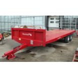 A MARSHALL BALE TRAILER IN GOOD ORDER + VAT