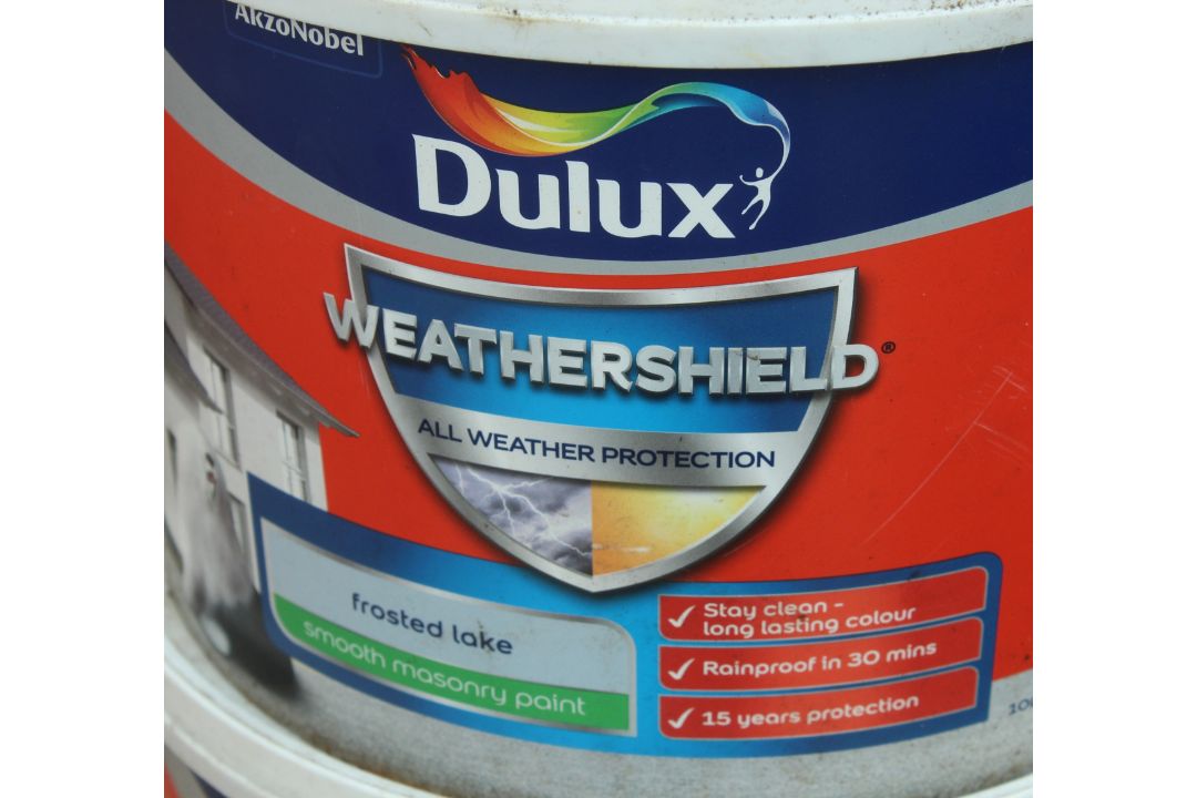 2 FULL TUBS OF GREY DULUX WEATHERSHIELD NO VAT - Image 2 of 2