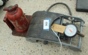 FOOT PUMP AND JACK NO VAT