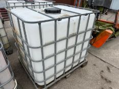 AN IBC 1000LTR. PALLET TANK NO VAT