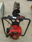 A CLARKE PETROL AUGER/BORER NO VAT