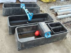 THREE CATTLE TROUGHS - PLUS VAT