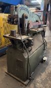 A THREE PHASE PIRANHA P50 IRONWORKER, ONLY WORKS AT ONE END FOR THE NOTCHING FUNCTION