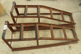 A PAIR OF CAR RAMPS NO VAT