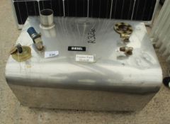 A SQUARE STAINLESS STEEL FUEL TANK NO VAT