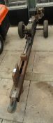 A LOG SPLITTER WITH INTEK 205 5.5 HP ENGINE NO VAT