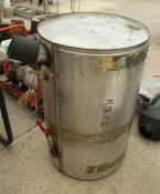 A DRUM STAINLESS STEEL FUEL TANK NO VAT