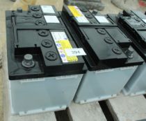 2 RECHARGED HEAVY DUTY BATTERIES IN WORKING ORDER NO VAT