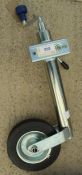 NEW 48mm HEAVY DUTY JOCKEY WHEEL AND CLAMP NO VAT