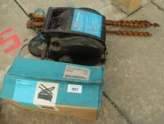 A WINCH, AUGERS, PAPER COMPRESSOR AND PEG BOARD NO VAT