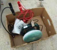 BUFFING/POLISHING MACHINE AND JUMP LEADS NO VAT